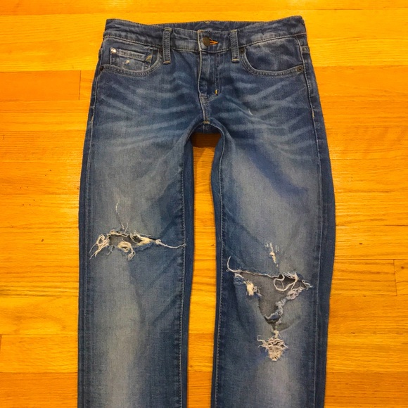 DENIM & SUPPLY Ralph Lauren RIPPED Low Slim Jeans - Picture 5 of 16